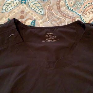 Cherokee Infinity knotched collar Scrub top